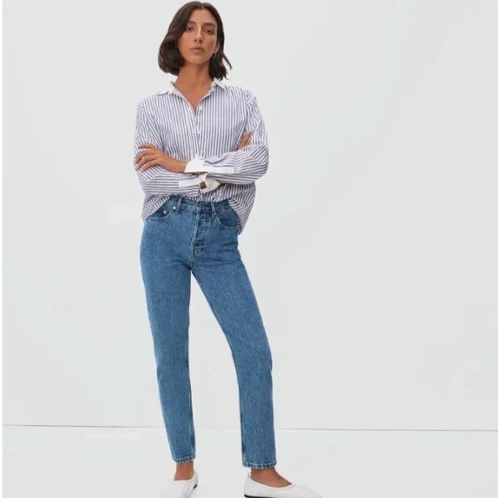 Everlane 90s cheeky jean ankle size 25 Medium blue